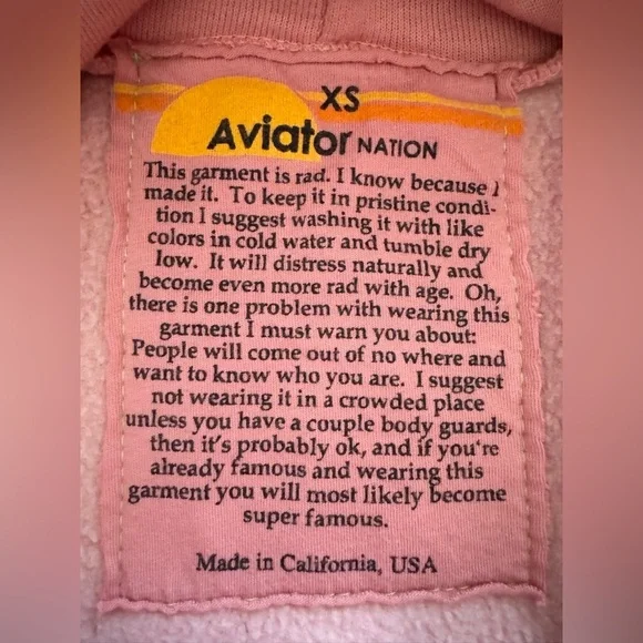 Aviator Nation Classic Pullover Hoodie & Classic Sweatpants Velvet Stripes Set